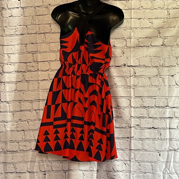 Silence + Noise criss-cross back dress. Faux button up front. Size SM. - Picture 5 of 5